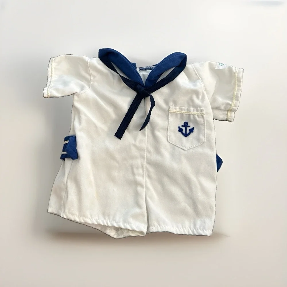 Vintage Cabbage Patch Kids Sailor Romper Clothing 1980's KT Factory Blue